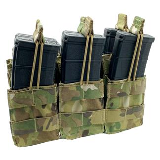 Shellback Tactical Triple Stacker Open Top M4 Mag Pouch MultiCam