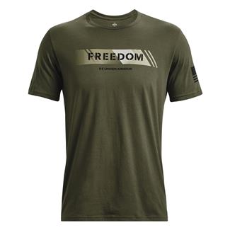 Men's Under Armour Freedom Amp T-Shirt Marine OD Green