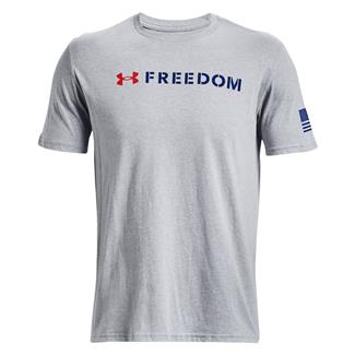 Men's Under Armour New Freedom Flag Bold T-Shirt Steel Light Heather
