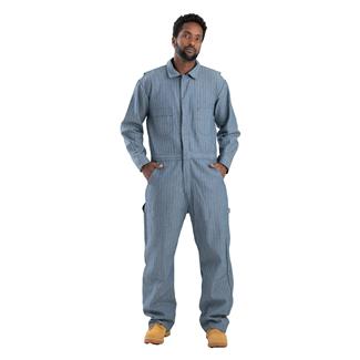 Men's Berne Workwear Heritage Fisher Stripe Unlined Coveralls Fisher Stripe