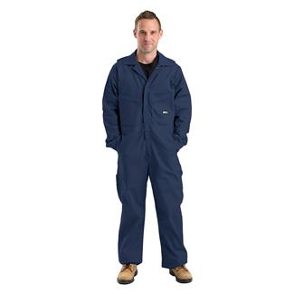 Men's Berne Workwear Flame Resistant Unlined Coveralls Navy