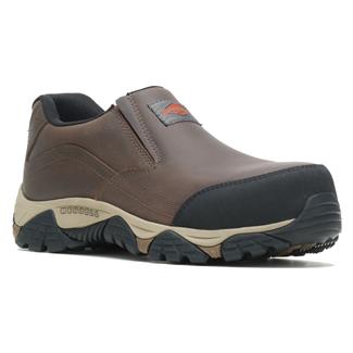 Men's Merrell Work Moab Adventure Moc Carbon Toe Waterproof Toffee