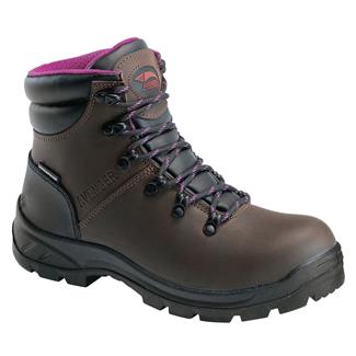 Women's Avenger 6" Builder Steel Toe EH Waterproof Boots Brown