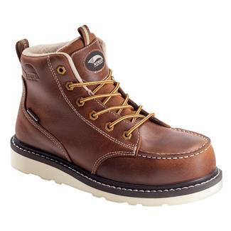 Women's Avenger 6" Wedge Carbon Toe Waterproof Moc Toe Boots Brown