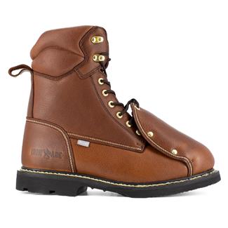 Men's Iron Age 8" Groundbreaker External Met Guard Steel Toe Boots Brown