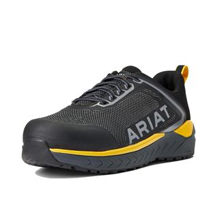 Men's Ariat Outpace SD Composite Toe Charcoal / Blazing Yellow