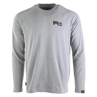 Men's Timberland PRO Core Reflective Pro Logo Long-Sleeve T-Shirt Medium Gray Heather