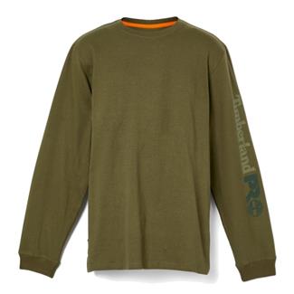 Men's Timberland PRO Core Logo Long Sleeve T-Shirt Olive Night