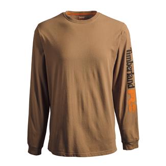Men's Timberland PRO Core Logo Long Sleeve T-Shirt Dark Wheat
