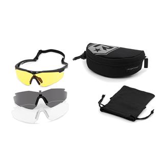 Revision Military StingerHawk Shooters Kit Deluxe Black (frame) - Yellow / Clear / Smoke (lens)