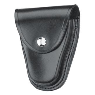 Gould & Goodrich K-Force Hinged Handcuff Case with Nickel Hardware Black Plain