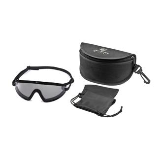 Revision Military Exoshield Full Strap Extreme Low Profile Eyewear System Black (frame) - Smoke (lens)
