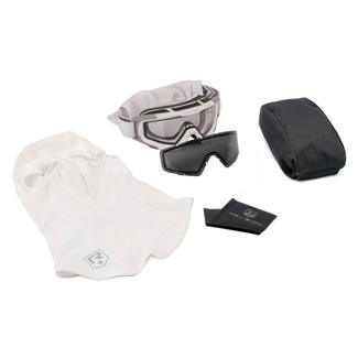 Revision Military SnowHawk Cold Weather Goggle System Essential Kit - With Balaclava White (frame) - Clear / Smoke (lens)