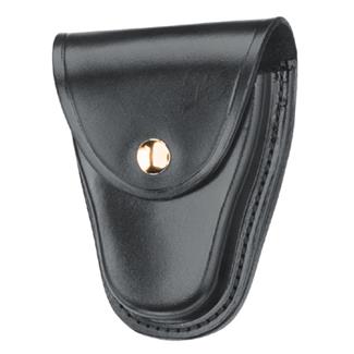 Gould & Goodrich Hinged Handcuff Case with Brass Hardware Black Plain