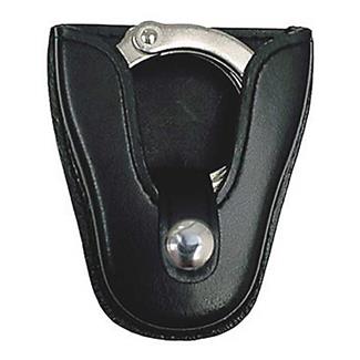 Gould & Goodrich K-Force Open Top Handcuff Case with Nickel Hardware Black Plain