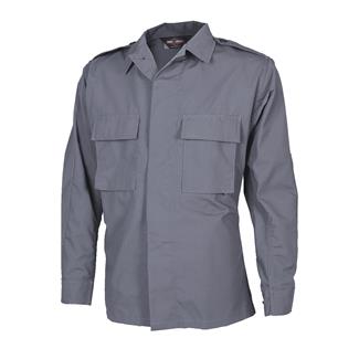 Men's TRU-SPEC Poly / Cotton Ripstop Long Sleeve Tactical Shirt Gray