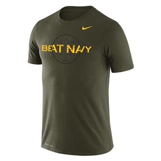 Men's NIKE Beat Navy T-Shirt Medium Olive