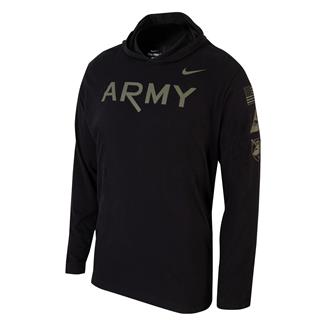 Men's NIKE Army Black Knight Hoodie T-Shirt Black