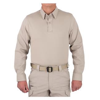 Men's First Tactical V2 Pro Long Sleeve Performance Shirt Silver Tan