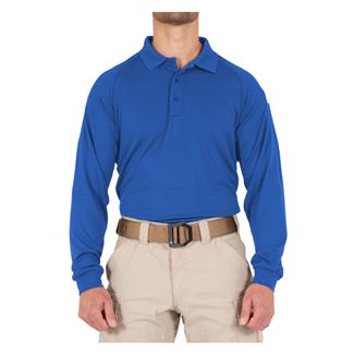 Men's First Tactical Performance Long Sleeve Polo Academy Blue