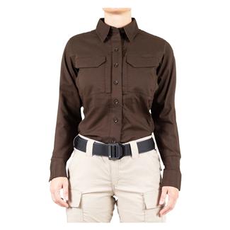 Women's First Tactical V2 Long Sleeve Tactical Shirt Kodiak Brown