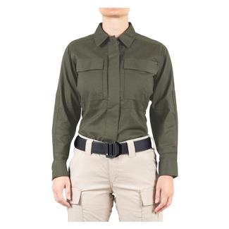 Women's First Tactical V2 BDU Long Sleeve Shirt OD Green