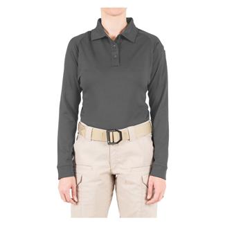 Women's First Tactical Long Sleeve Performance Polo Wolf Gray