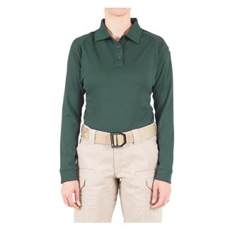 Women's First Tactical Long Sleeve Performance Polo Spruce Green