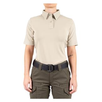 Women's First Tactical V2 Pro Performance Shirt Silver Tan