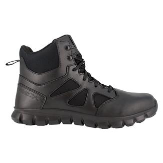 Women's Reebok 6" Sublite Cushion Tactical Boot Side-Zip Boots Black