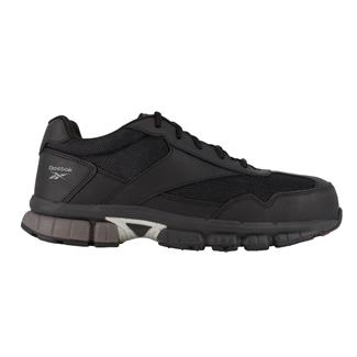 Women's Reebok Ketia Performance Work Cross Trainer Composite Toe Black / Silver Trim