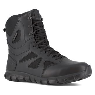 Women's Reebok 8" Sublite Cushion Tactical Waterproof Boot Side-Zip Boots Black