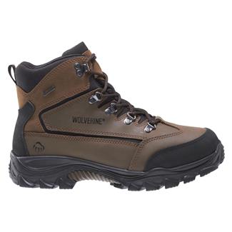 Men's Wolverine 6" Spencer Mid-Cut Hiker Waterproof Boots Black/ Brown