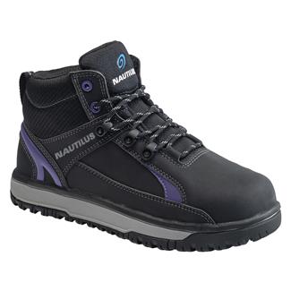 Women's Nautilus Urban Mid Met Alloy Toe Boots Black / Purple