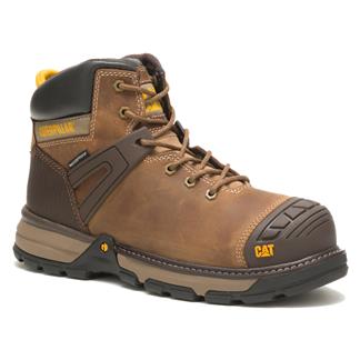 Men's CAT Excavator Superlite Waterproof Boots Dark Beige