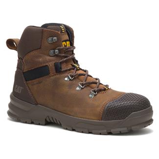 Men's CAT Accomplice X Steel Toe Waterproof Boots Real Brown