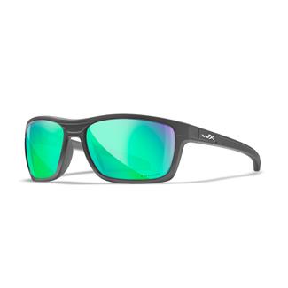 Wiley X Kingpin Matte Graphite (frame) - Captivate Polarized Green Mirror (lens)