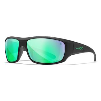 Wiley X Omega Matte Black (frame) - Captivate Wheeler Captivate Polarized Green Mirror (lens)