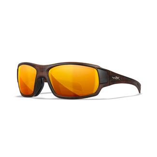 Wiley X Breach Matte Hickory Brown - Captivate Polarized Bronze Mirror (lens)