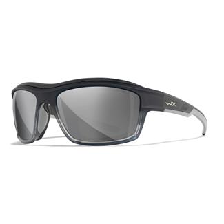 Wiley X Ozone Matte Charcoal To Gray Fade (frame) - Gray Silver Flash (lens)