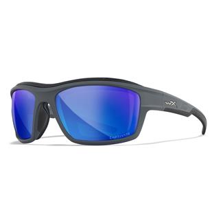 Wiley X Ozone Matte Gray (frame) - Captivate Polarized Blue Mirror (lens)