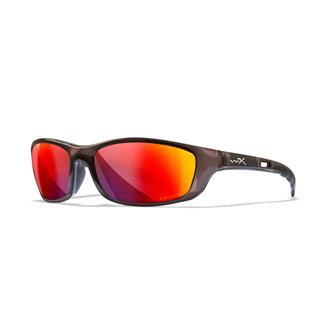 Wiley X P-17 Crystal (frame) - Captivate Polarized Red Mirror (lens)