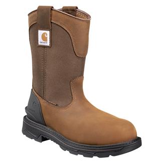 Men's Carhartt 11" Ironwood Wellington Waterproof Boots Brown