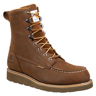 Men's Carhartt 8" Moc Wedge Waterproof Boots Dark Brown