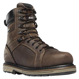 Men's Danner 8" Steel Yard 400G Steel Toe Waterproof Boots Brown