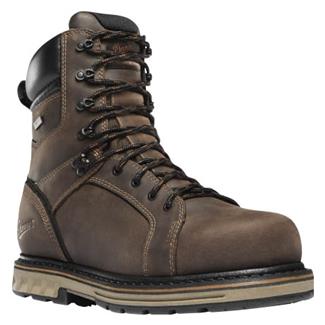 Men's Danner 8" Steel Yard Steel Toe Waterproof Boots Brown