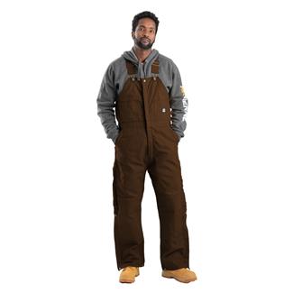 Men's Berne Workwear Deluxe Insulated Bib Overalls Bark