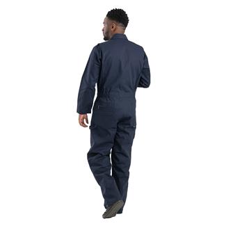 Men's Berne Workwear Heritage Deluxe Unlined Cotton/Poly Blend Twill Coveralls Navy