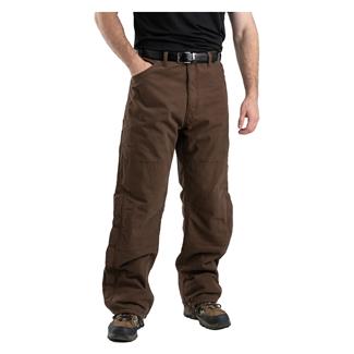 Men's Berne Workwear Highland Washed Duck Insulated Outer Pants Bark