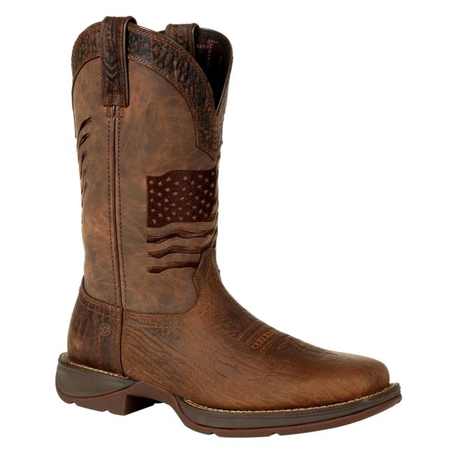 Men s Durango Rebel Distressed Flag Embroidery Western Boots Work Boots Superstore WorkBoots